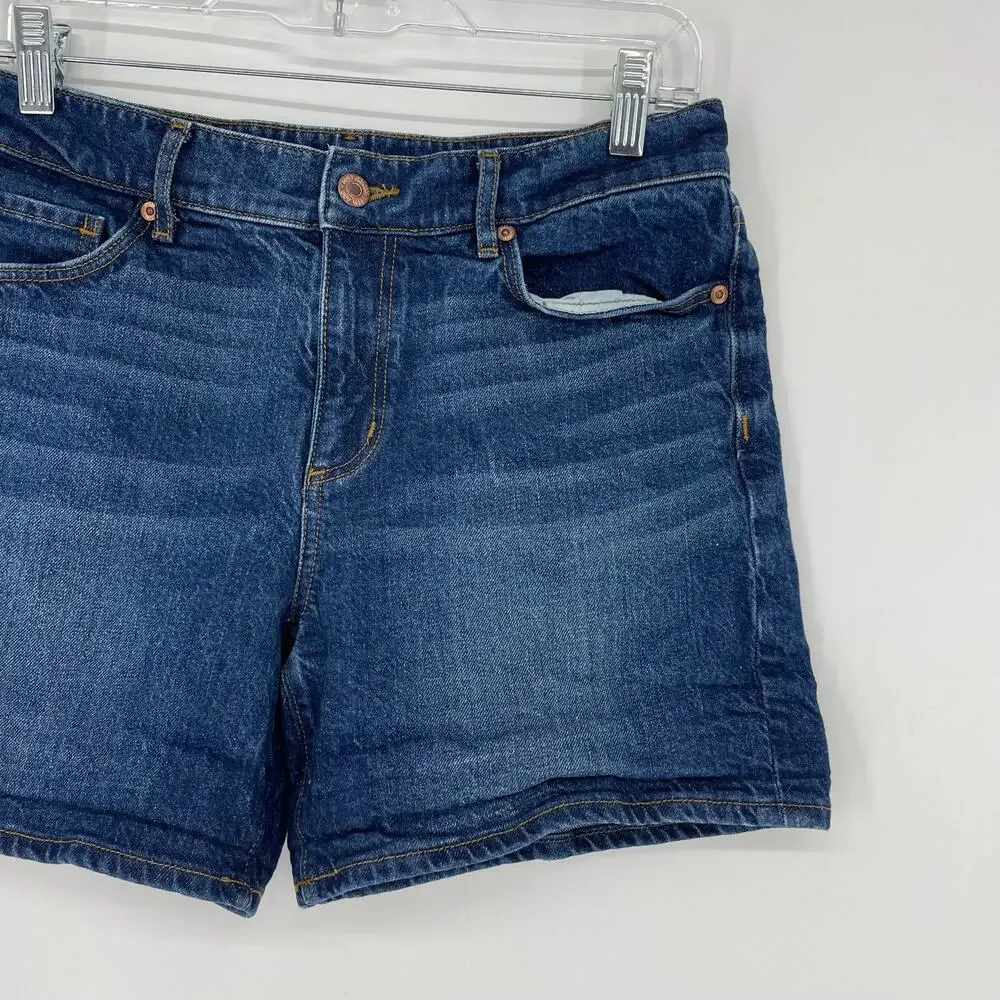 Loft Mid Rise Denim Short Size 27/4 - Picture 3 of 7